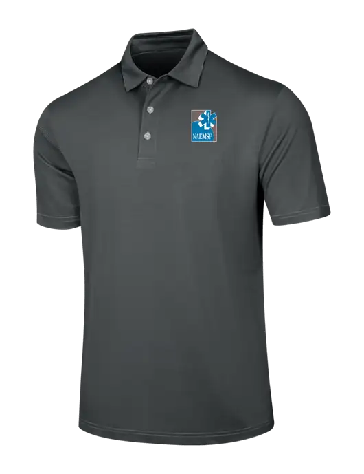 Callaway Black Fine Line Stripe Polo w/NAEMSP Logo