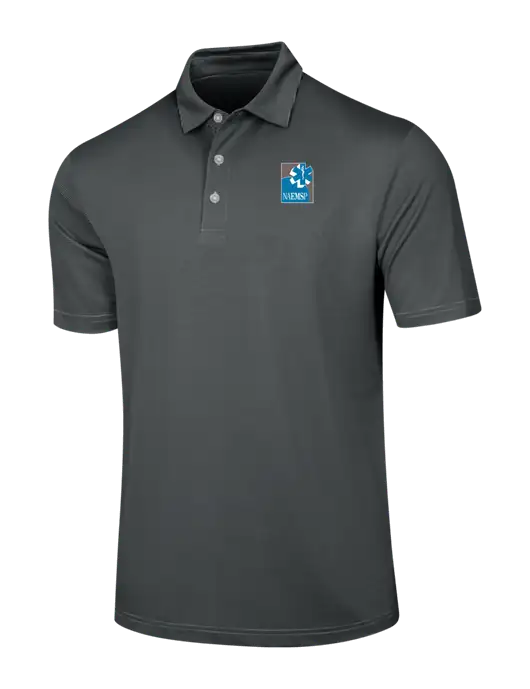 Callaway Black Fine Line Stripe Polo w/NAEMSP Logo