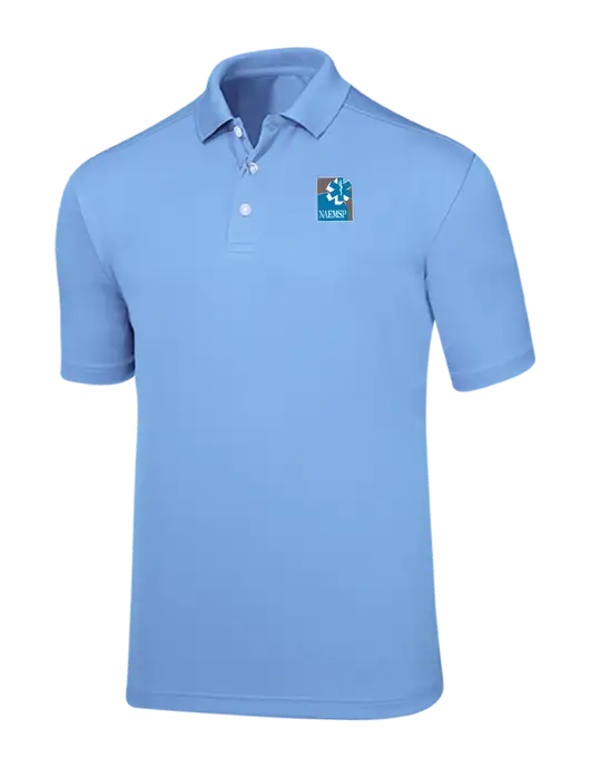 Callaway Core Light Blue Performance Polo w/NAEMSP Logo
