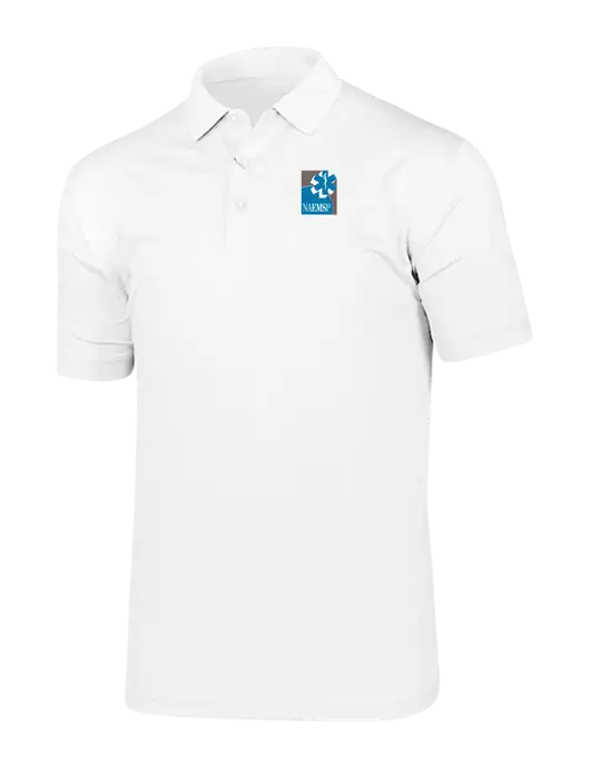 Callaway Vibrant Bright White Ventilated Polo w/NAEMSP Logo