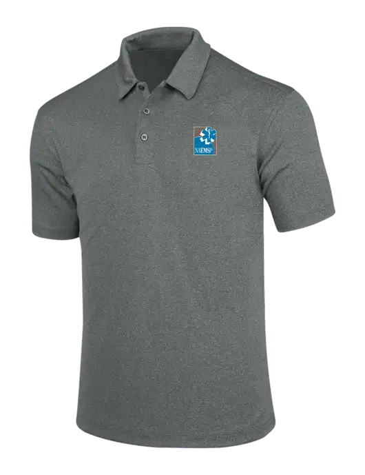 Charcoal Trace Heather Polo w/NAEMSP Logo