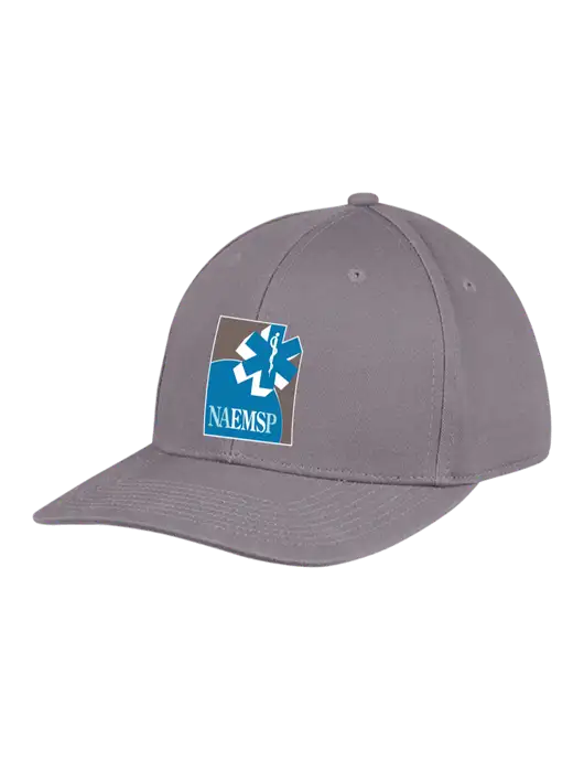 Premium Modern Structured Twill Charcoal Snapback Cap w/NAEMSP Logo