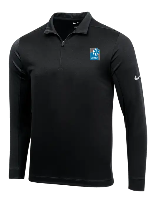 NIKE Black Dry 1/2 Zip Cover-Up w/NAEMSP Logo
