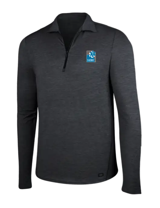 OGIO Blacktop Heather Endurance Force 1/4 Zip w/NAEMSP Logo