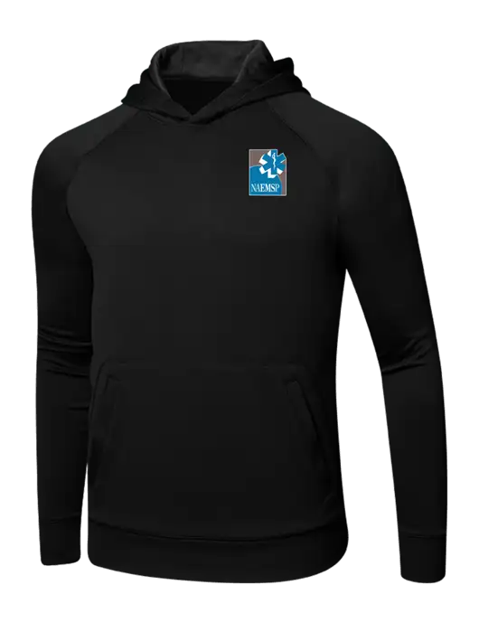 Tech Black Fleece Hooded Sweatshirt w/NAEMSP Logo