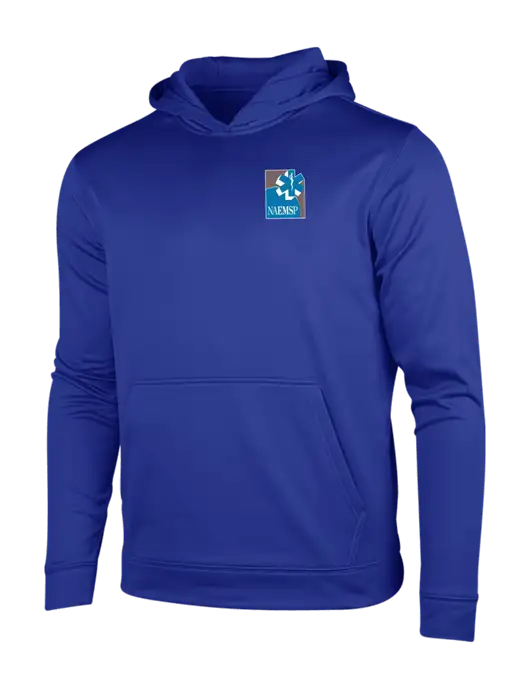 True Royal Sport-Wick Fleece Hooded Pullover w/NAEMSP Logo