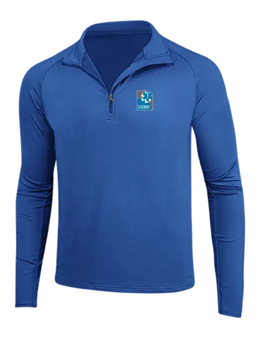 Dark Royal Sport Wick Stretch 1/4 Zip Pullover w/NAEMSP Logo