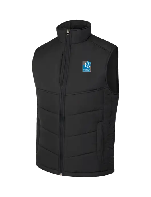 Black/Black Puffy Vest w/NAEMSP Logo