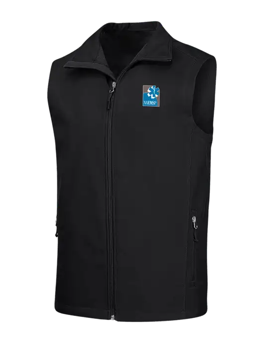 Black Core Soft Shell Vest w/NAEMSP Logo