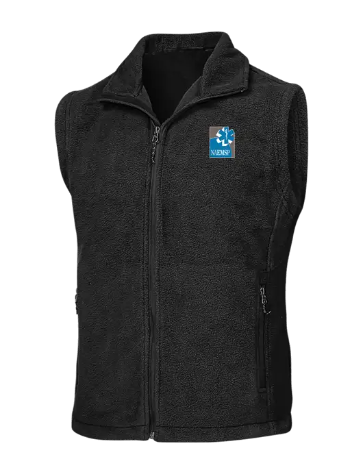 Black Fleece Vest w/NAEMSP Logo