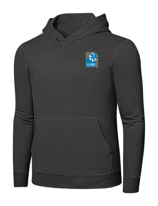 Charcoal 7.8 oz Ring Spun Hooded Sweatshirt w/NAEMSP Logo