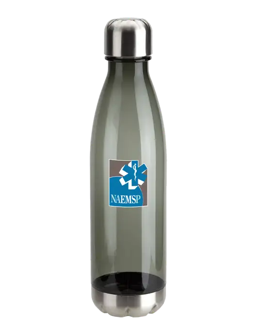 Bayside Tritan Smoke 25 oz Bottle with Stainless Base and Cap w/NAEMSP Logo