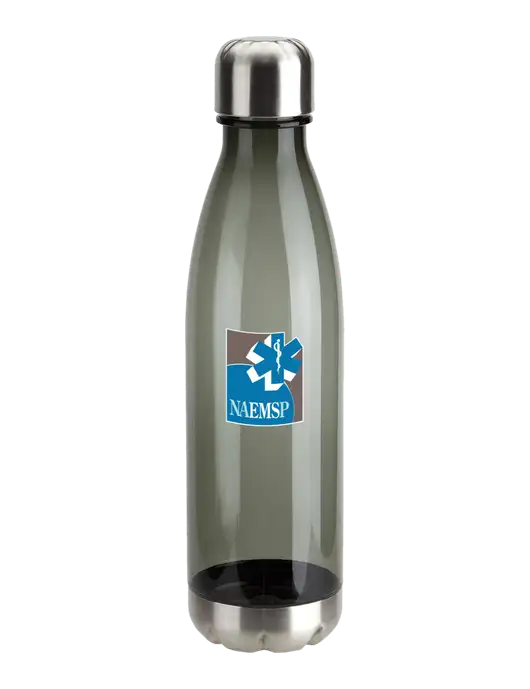 Bayside Tritan Smoke 25 oz Bottle with Stainless Base and Cap w/NAEMSP Logo