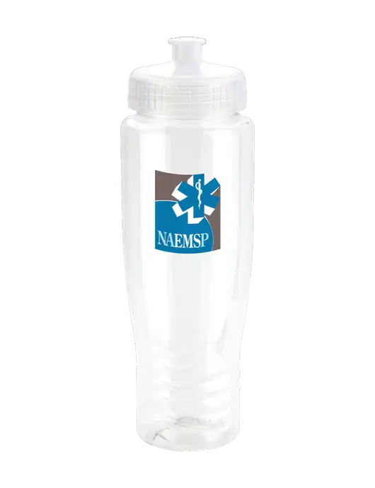 Roam Clear 28 oz Eco-Polyclear Bottle with Push Pull Lid w/NAEMSP Logo