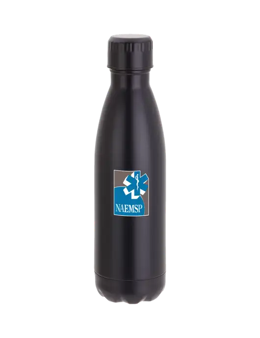 City Go Matte Black 17 oz Insulated Bottle w/NAEMSP Logo