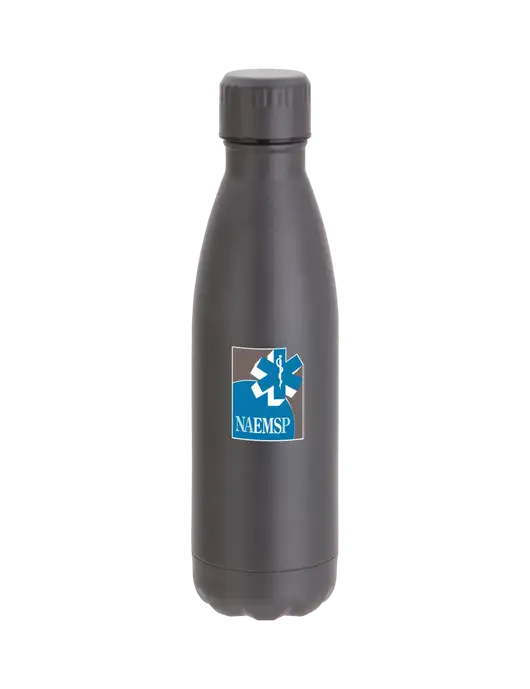 City Go Matte Charcoal 17 oz Insulated Bottle w/NAEMSP Logo