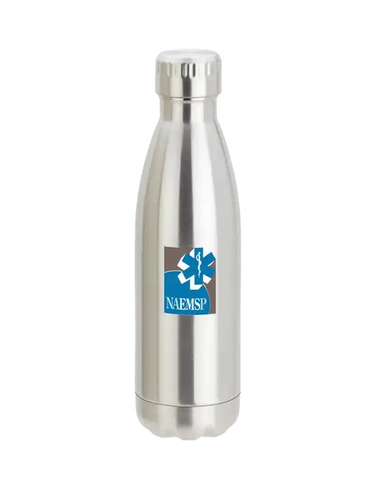 City Go Silver 17 oz Insulated Bottle w/NAEMSP Logo