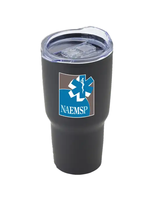 Odyssey Black 30 oz Travel Tumbler w/NAEMSP Logo