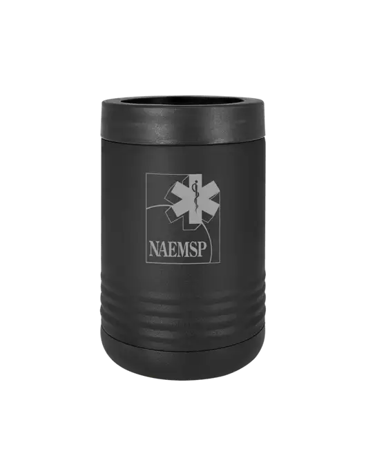 Polar Camel 12 oz Powder Coated Black Vacuum Insulated Beverage Holder w/NAEMSP Logo