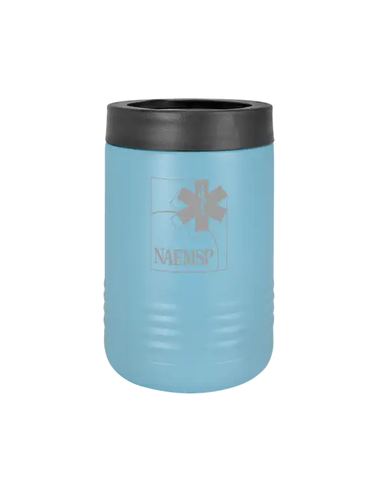Polar Camel 12 oz Powder Coated Light Blue Vacuum Insulated Beverage Holder w/NAEMSP Logo