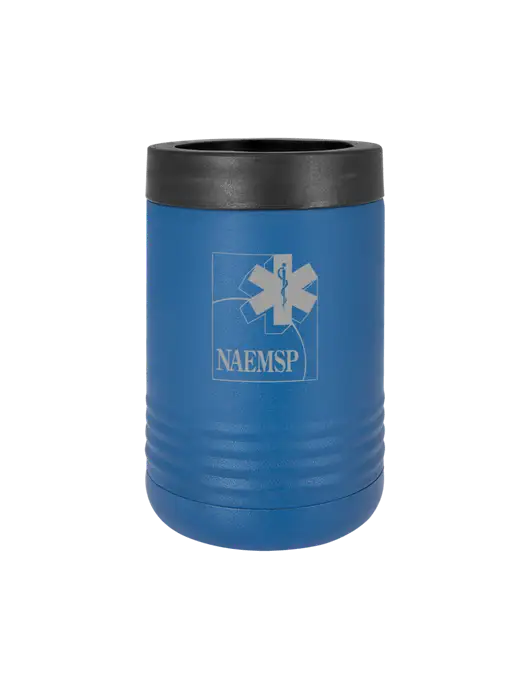 Polar Camel 12 oz Powder Coated Royal Blue Vacuum Insulated Beverage Holder w/NAEMSP Logo