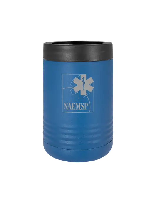 Polar Camel 12 oz Powder Coated Royal Blue Vacuum Insulated Beverage Holder w/NAEMSP Logo