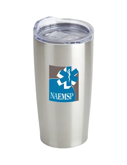 Society Silver 20 oz Insulated Tumbler w/NAEMSP Logo