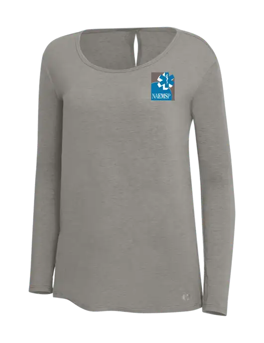 OGIO Petrol Grey Heather Womens Luuma Long Sleeve Tunic
 w/NAEMSP Logo