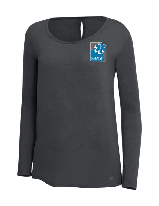 OGIO Diesel Grey Womens Luuma Long Sleeve Tunic w/NAEMSP Logo