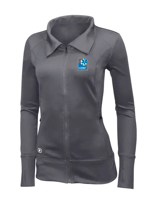 OGIO Dark Grey Womens Endurance Fulcrum Full-Zip w/NAEMSP Logo