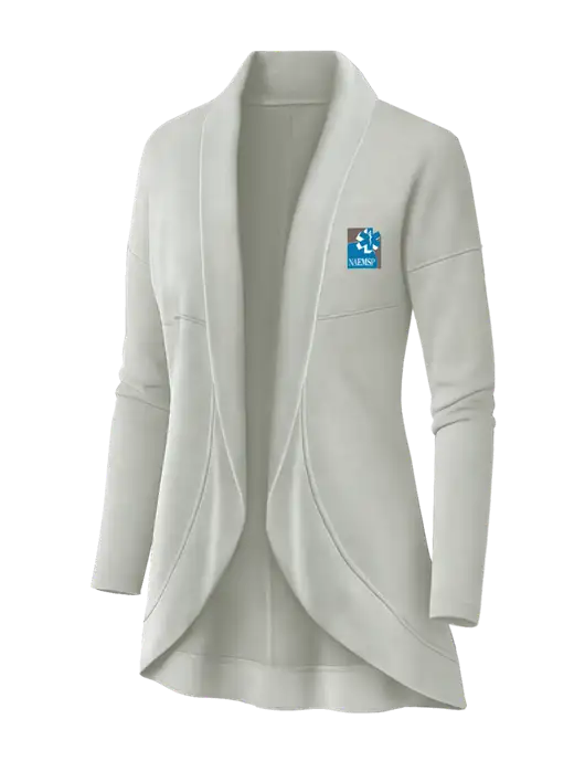 OGIO Ivory Snow Womens Luuma Cocoon Fleece w/NAEMSP Logo