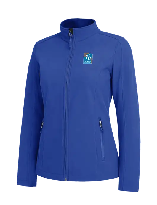 Dark Royal Womens Core Soft Shell Jacket w/NAEMSP Logo