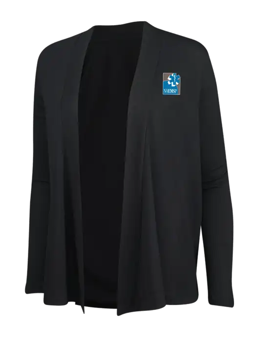 Black Womens Concept Cardigan w/NAEMSP Logo