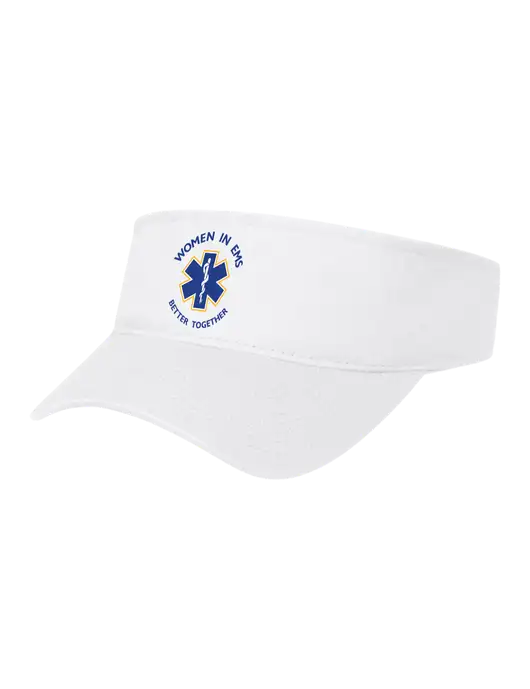 White Cap Visor w/Women In EMS